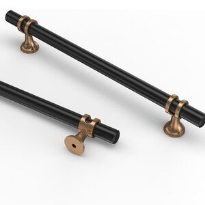 Asidrama 8 Champagne Bronze Matte Black Cabinet Pulls Hardware Handles Drawer